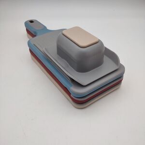 Kuhn Rikon Set of 3 Nesting Double Edge Slicer & Grater Set K92192 FARMHOUSE